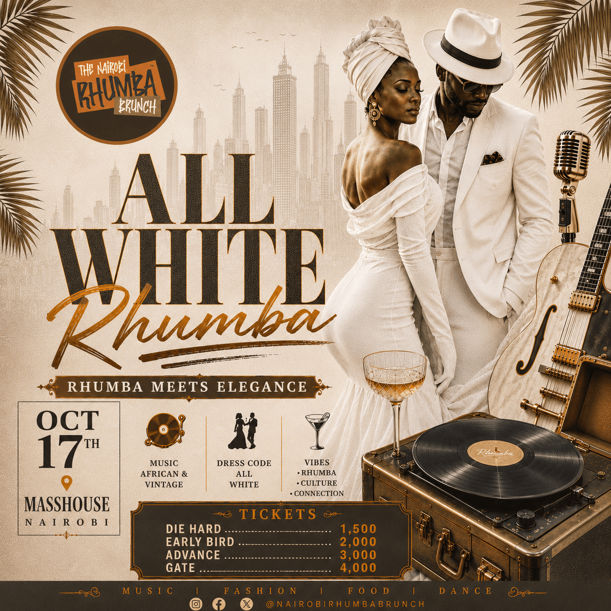 The Nairobi Rhumba Brunch All White Party